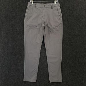 Bird Dogs Pants Men's 32x30 Gray Slim Fit Stretch Casual Lightweight Chinos Golf